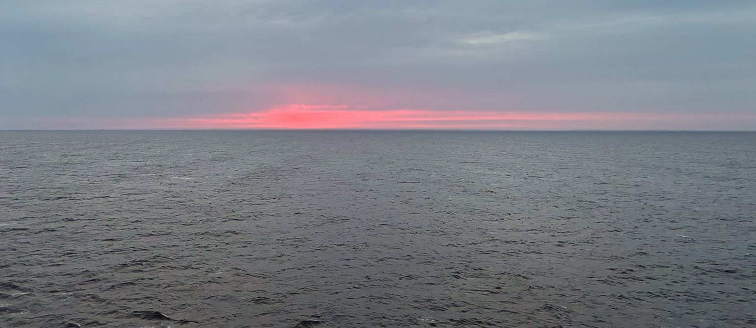 Abendrot über der Nordsee